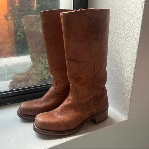 Frye Campus 14l Leather Boots Women’s 8.5 - Picture 1 of 7